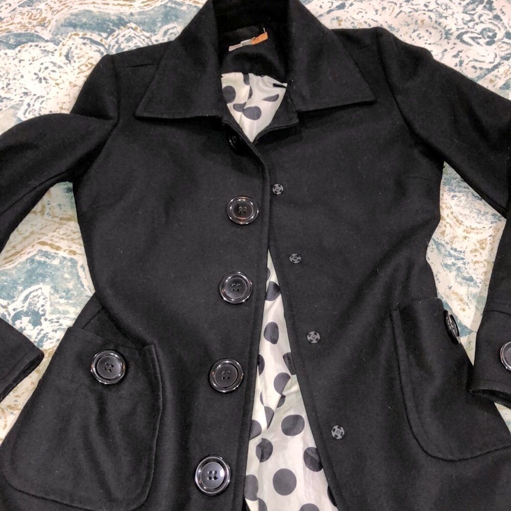 Tulle by Anthropologie small wool trench coat - Picture 3 of 7